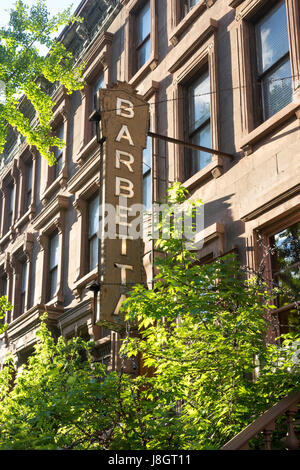 Barbetta, einem eleganten norditalienischen Stil Restaurant in Hells Kitchen, New York City Stockfoto