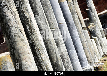 Die Ruinen von Ostia Antica die archäologische Stätte in der Nähe von Rom in Italien. Stockfoto