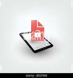 Gesperrten Gerät, verlorene Dokumente, globale Ransom Angriff - Virus-Infektion, Malware, Betrug, Spam, Phishing, e-Mail-Betrug, Hacking - IT-Sicherheitskonzept Stock Vektor