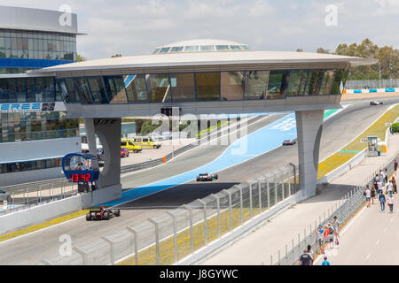 CADIZ - 28 Mai: World Series Formula V8 3.5 in Jerez De La Frontera-Schaltung am 28. Mai 2017 in Cadiz, Spanien Stockfoto