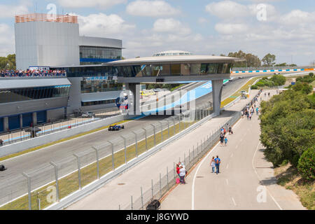 CADIZ - 28 Mai: World Series Formula V8 3.5 in Jerez De La Frontera-Schaltung am 28. Mai 2017 in Cadiz, Spanien Stockfoto