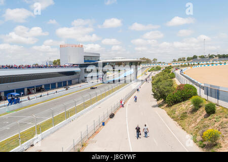 CADIZ - 28 Mai: World Series Formula V8 3.5 in Jerez De La Frontera-Schaltung am 28. Mai 2017 in Cadiz, Spanien Stockfoto