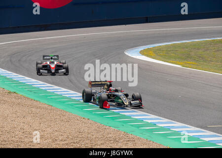 CADIZ - 28 Mai: World Series Formula V8 3.5 in Jerez De La Frontera-Schaltung am 28. Mai 2017 in Cadiz, Spanien Stockfoto