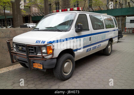 New York City Korrektur Ford e-Serie van Fahrzeug USA Stockfoto