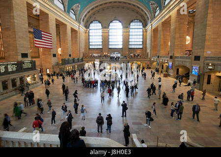 langsame Exposition der Haupthalle der grand central Station New York City USA Stockfoto