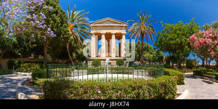 Lower Barrakka Gardens, Valletta, der Hauptstadt von Malta Stockfoto