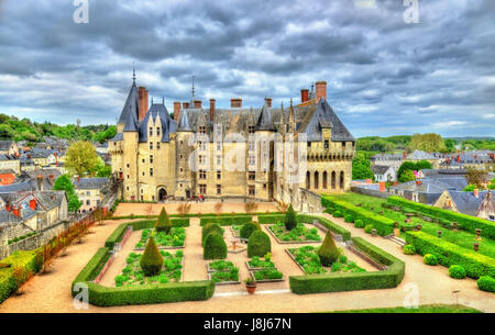 Blick auf das Chateau de wickelten, ein Schloss im Loire-Tal, Frankreich Stockfoto