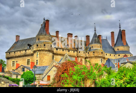 Blick auf das Chateau de wickelten, ein Schloss im Loire-Tal, Frankreich Stockfoto