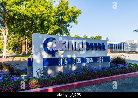 Qualcomm Büros in Santa Clara Kalifornien USA Stockfoto