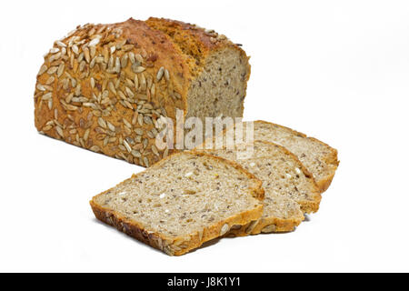 Brot, Zentrum, Punsch, Sonnenblumen-Kerne, Laib, Jause, Essen, Nahrungsmittel, Brot, Stockfoto