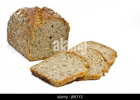 Brot, Zentrum, Punsch, Sonnenblumen-Kerne, Laib, Jause, Essen, Nahrungsmittel, Brot, Stockfoto