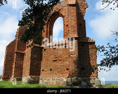 die zerstörte Kirche von hoff Stockfoto