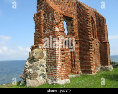 die zerstörte Kirche von hoff Stockfoto