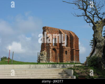 die zerstörte Kirche von hoff Stockfoto