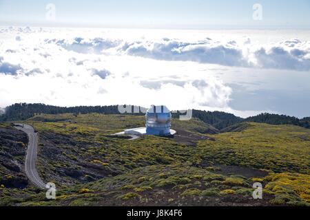 Industrie, Spanien, Technologie, Sternwarte, Landschaft, Landschaft, Landschaft, Stockfoto