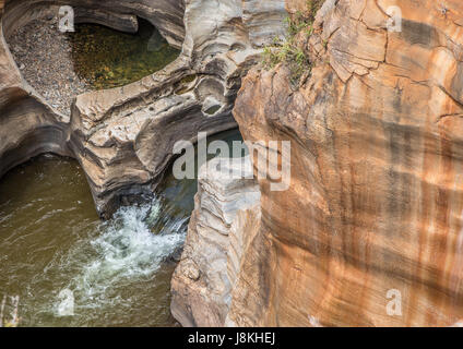 Landschaft auf der Blyde River Canyon, Bourke es Luck Potholes, South Africa Stockfoto