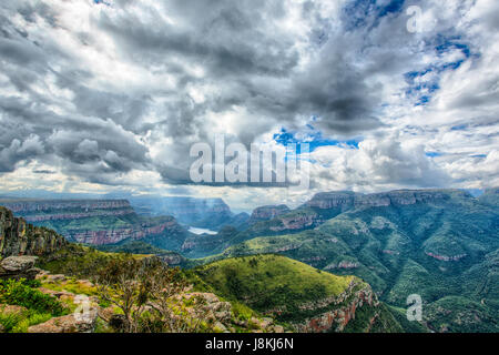 Landschaft an der Blyde River Canyon, South Africa Stockfoto