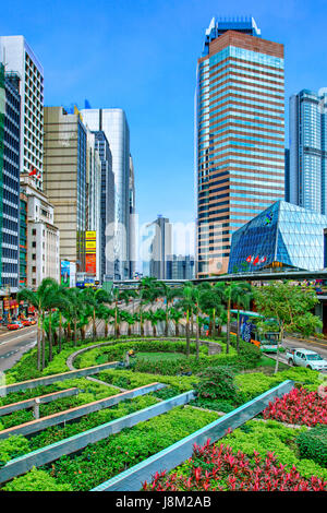 Des Voeux Road Central, Hong Kong Stockfoto