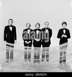 Britische A-Capella-Gruppe "King's Singers", Deutschland 1970er Jahre. Britische Gesangsgruppe "The King's Singers", Deutschland 1970. Stockfoto