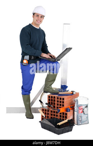 Braun, bräunlich, brünett, Ziegel, gealtert, Einsteller, Generator, Hintergrund, Stockfoto