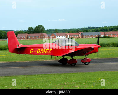 Zenair CH601 Zodiac Wellesbourne Airfield, Warwickshire, UK (G-OMEZ) Stockfoto