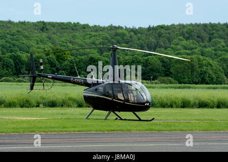 Robinson R66 Turbine Helikopter Wellesbourne Airfield, Warwickshire, UK (G-ja) Stockfoto