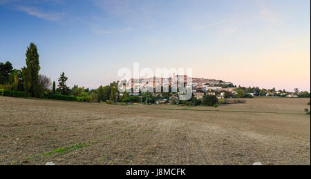 Frankreich, Lot-et-Garonne (47), Monflanquin, Labellisé Les Plus Beaux Dörfer de France, le Soir / / Frankreich, Lot et Garonne, Monflanquin, gekennzeichnet Les Pl Stockfoto