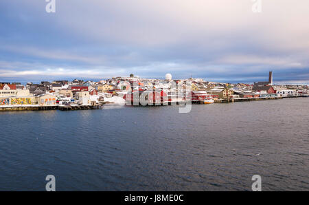 Vardø ist eine Stadt in der Finnmark Grafschaft in die weit Nord-östlichen Teil von Norwegen. Stockfoto