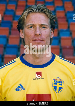 JOHAN MJÄLLBY Fußballer keltischen Schottland 2002 Stockfoto