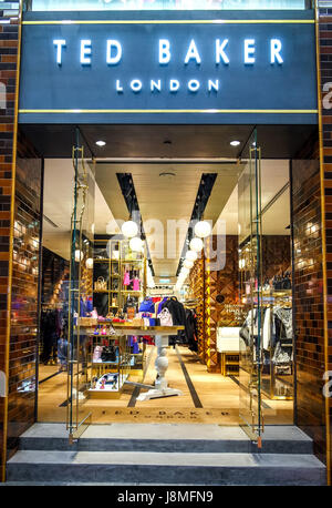 Ted Baker von Londons Flaggschiff speichern auf Paterson Street, Causeway Bay Hong Kong Stockfoto