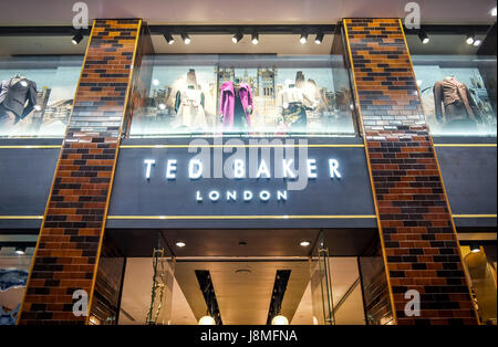 Ted Baker von Londons Flaggschiff speichern auf Paterson Street, Causeway Bay Hong Kong Stockfoto