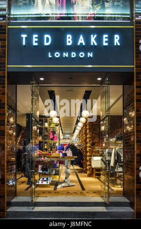 Ted Baker von Londons Flaggschiff speichern auf Paterson Street, Causeway Bay Hong Kong Stockfoto