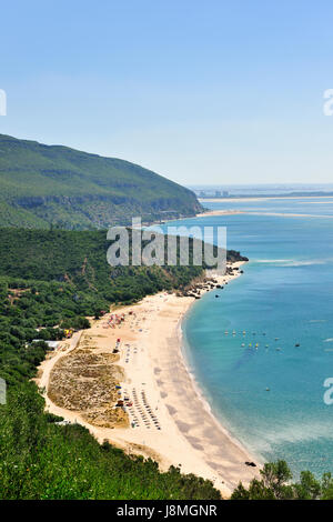 Portinho da Arrabida Strand. Setubal, Portugal Stockfoto