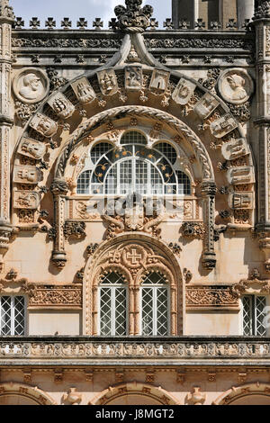 Bussaco Palace Hotel, ein Hotel royal Märchen im Jahre 1885 erbaut. Das Hotel liegt mitten in dem Bussaco Nationalwald. Portugal Stockfoto