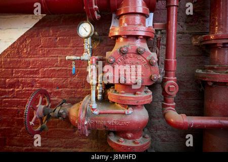 Grad II aufgeführten Wiese Mühlengebäude für T & J Leigh 1880, Stockport, Gtr Manchester, UK gebaut. Stockfoto