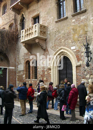 Italien, Veneto, Verona, Julias Haus, Casa di Giulietta Stockfoto