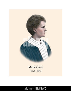 Marie Sklodowska Curie, 1867-1934, polnische geboren Französisch Physiker, Chemiker Stockfoto