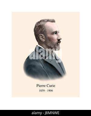 Pierre Curie, 1859-1906, französischer Physiker Stockfoto