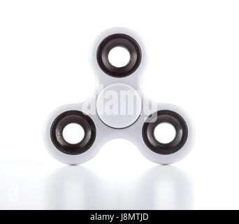 Anti-Stress und Entspannung zappelt erschöpft Cube und Spinner für Menschen Stockfoto
