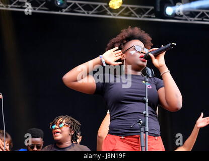 Hampshire, UK. 28. Mai 2017. Gemeinsamen Menschen Tag 2 - Haus-Gospel-Chor erklingt in gemeinsamen Menschen Southampton, 28. Mai 2017, Hampshire, UK Credit: DFP Photographic/Alamy Live News Stockfoto