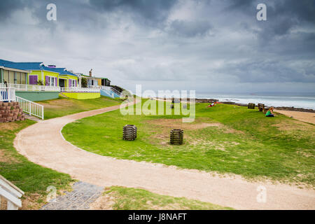 Mossel Bay - Südafrika, 27. Januar 2015: Stop in Mossel Bay und Spaziergang auf der Promenade während der Fahrt auf der garden Route. Stockfoto