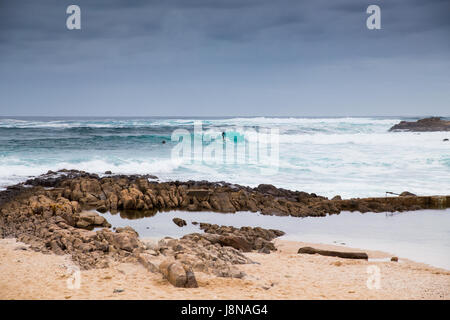 Mossel Bay - Südafrika, 27. Januar 2015: Stop in Mossel Bay und Spaziergang auf der Promenade während der Fahrt auf der garden Route. Stockfoto