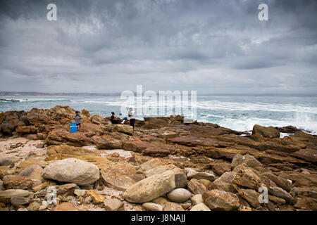 Mossel Bay - Südafrika, 27. Januar 2015: Stop in Mossel Bay und Spaziergang auf der Promenade während der Fahrt auf der garden Route. Stockfoto