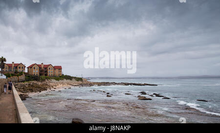 Mossel Bay - Südafrika, 27. Januar 2015: Stop in Mossel Bay und Spaziergang auf der Promenade während der Fahrt auf der garden Route. Stockfoto