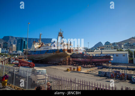 Südafrika - Kapstadt Waterfront Alfred & Victoria Wharf Stockfoto