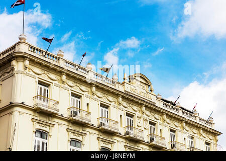 Inglaterra Hotel Havanna Kuba Hotel Inglaterra, Paseo de Martí (aka Paseo del Prado), Alt-Havanna (La Habana Vieja), Kuba, Karibik Inglaterra Hotel Stockfoto