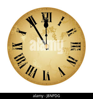 Antik, glänzt golden, Uhr, Silvester, New Years Eve, alt, Gold, Glanz, Stockfoto