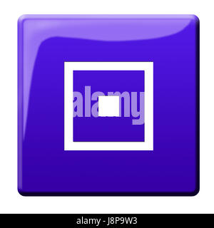 symbolisch, Schalter, Taste, Dot, Piktogramm, Symbol, Piktogramm, Handel Stockfoto