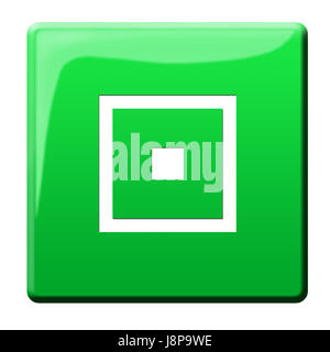 symbolisch, Schalter, Taste, Dot, Piktogramm, Symbol, Piktogramm, Handel Stockfoto