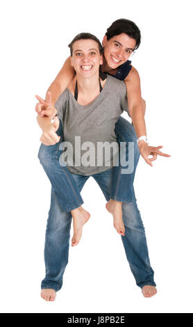 Geste, Hand, "OK", erfolgreich, erfolgreiche, Schwestern, Zeichen, Erfolg, Sieg, Sieg, Stockfoto